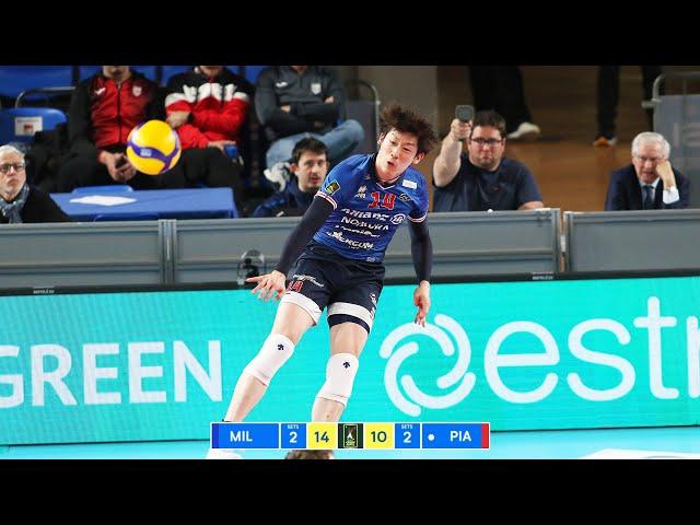 Yuki Ishikawa DOMINATED Against Piacenza in Italian Volleyball League !!!