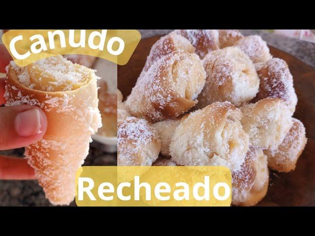 CANUDO RECHEADO COM CREME FAÇA E VENDA #façaevenda #receitafacil #sonhodepadaria