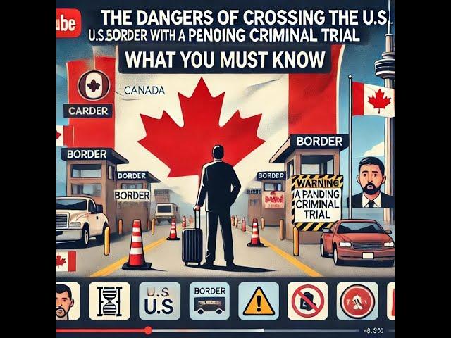 The Dangers Canadians Face Crossing the U S  Border with a Pending Criminal Trial What You Must Know