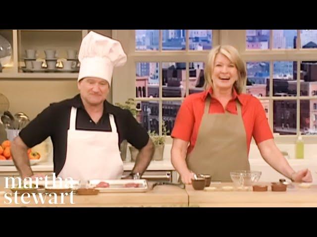 Robin Williams & Martha Stewart Can't Stop Laughing While Cooking Tacos | Martha Stewart