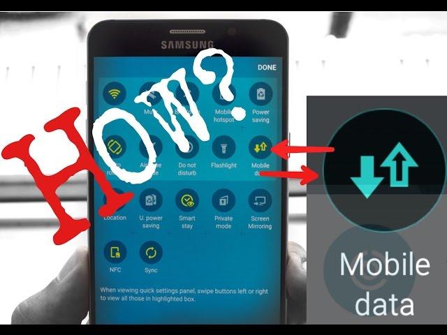 How to Add Mobile Data onto Samsung Device?