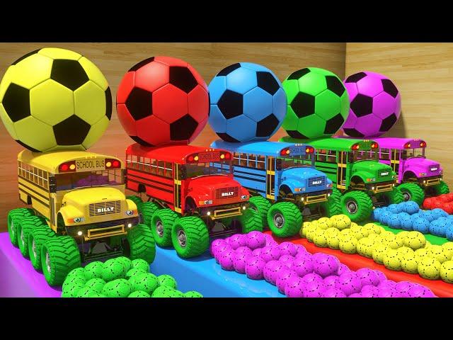 Bingo Song + Humpty Dumpty Song - Soccer ball shaped wheels - Baby Nursery Rhymes & Kids Songs