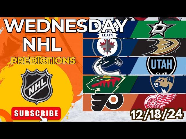 NHL Picks & Predictions Today 12/18/24 | NHL Picks Today 12/18/24 | Best NHL Bets