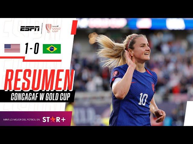 ¡LAS ESTADOUNIDENSAS SE CONSAGRARON CAMPEONAS DE LA GOLD CUP! | Estados Unidos 1-0 Brasil | RESUMEN