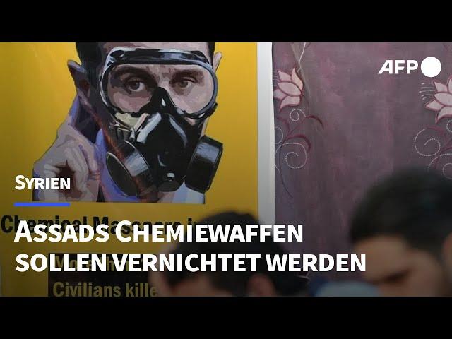 Syrien will alle Chemiewaffen-Bestände vernichten | AFP