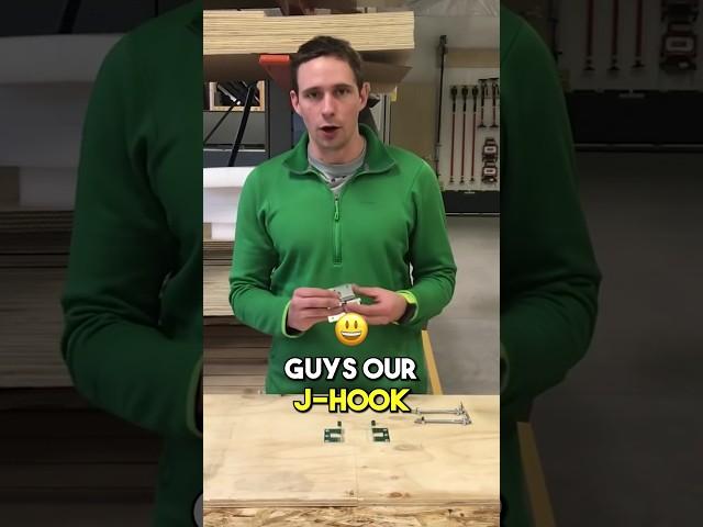 ‍ J-Hook the Quick and Clean Countertop Connections #shorts #lean #j-hook
