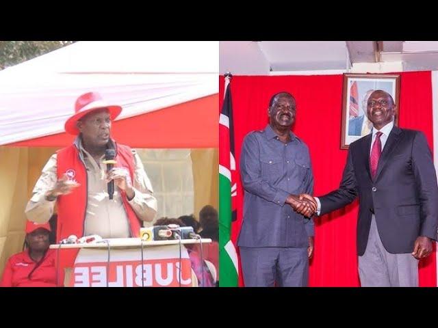 ANGRY UHURU KENYATTA POINTMAN AND JUBILEE SG KIONI ATTACKS BLUSTS RAILA BADLY JOINING RUTO!!!