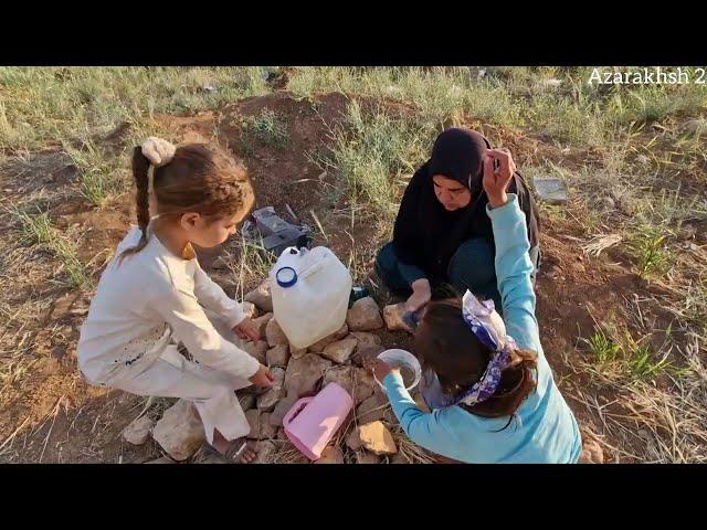 The pressure on the grandmother Nomadic conflict between the nomadic grandmother and two bully men