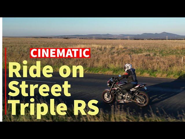 Cinematic Ride on Triumph Street Triple RS with GoPro 12 and DJI Mini 3 Pro