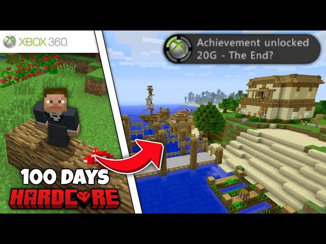 I Survived 100 DAYS In Minecraft: Xbox 360 Edition!