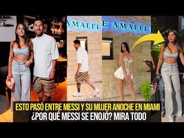 ESTO LE PASÓ A MESSI Y SU MUJER ANOCHE EN MIAMI, LEO SALIÓ ENOJADO MIRA TODO LO QUE SUCEDIÓ #messi