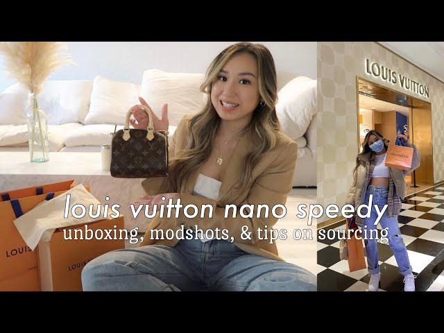 Louis Vuitton Nano Speedy | Unboxing, Modshots, & Tips on Sourcing Hard to Find Items