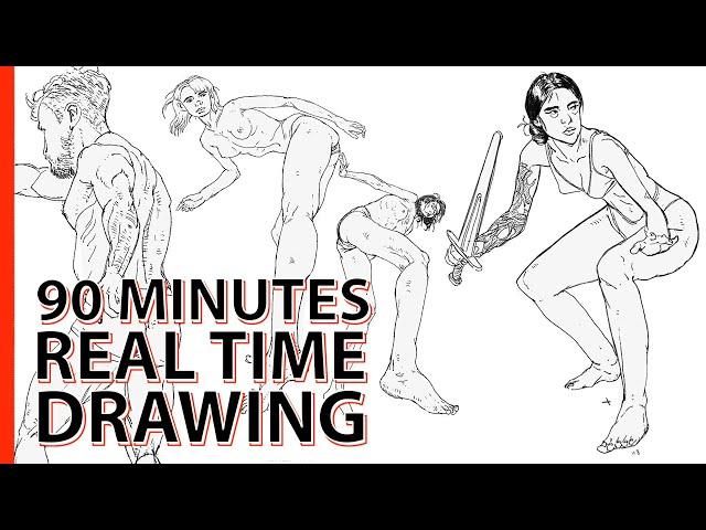 20 of 100 FIGURE DRAWING no talking