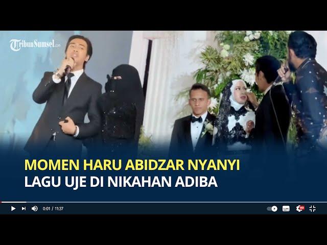 Momen Haru Abidzar Nyanyi Lagu Uje di Nikahan Adiba, Suara Dipuji Persis Ayahnya, Bikin Tamu Nangis