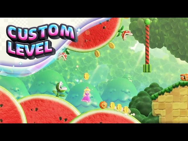 Super Mario Bros. Wonder Custom Level - "Melon Meltdown"