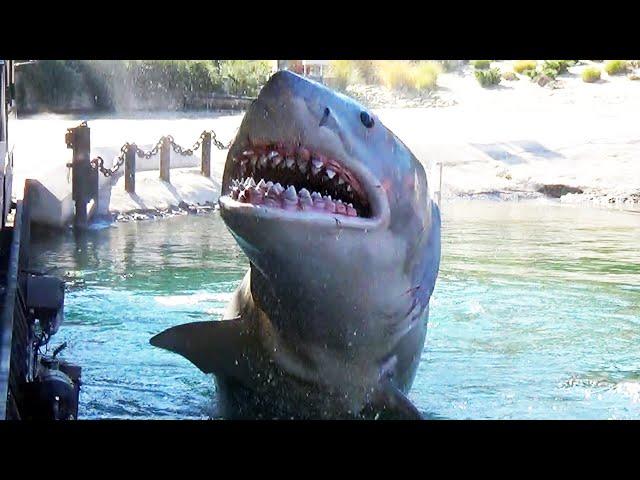 JAWS Encounter - Universal Studios Hollywood Tram Tour, Amity Island - December 2022