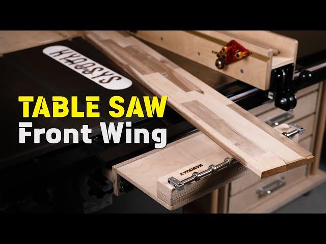 Table Saw Front Wing / SharpMax / DIY