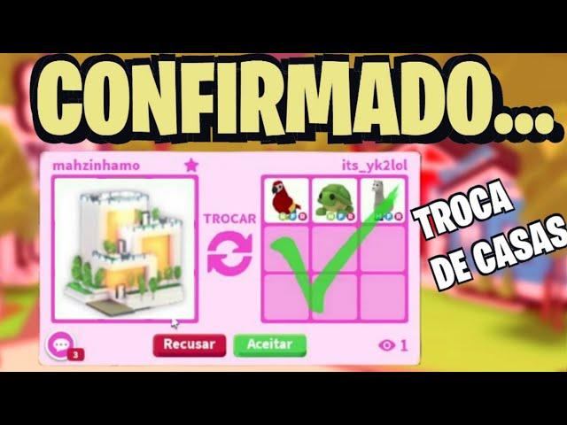  ADOPT ME CONFIRMADO AGORA! COMO TROCAR SUAS CASAS E EVOLUIR MUITO SEU INVENTÁRIO  adopt me roblox