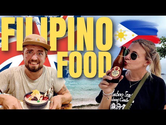 Brits Try FILIPINO FOOD For The First Time! 