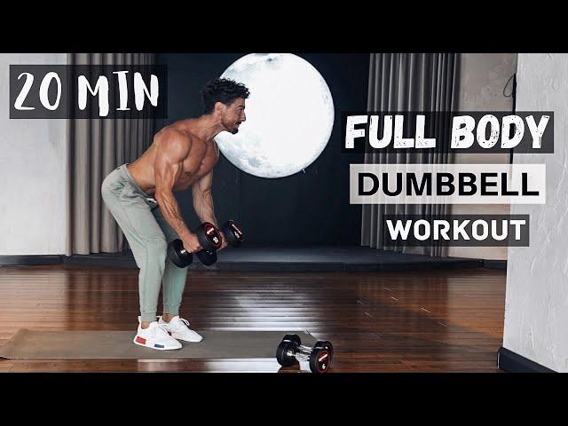 20 MIN DUMBBELL WORKOUT | Full Body | Rowan Row