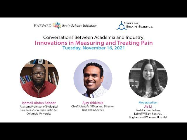 Conversations Between Academia and Industry: Innovations in Measuring and Treating Pain