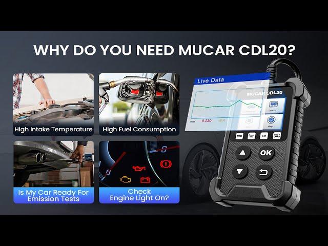 MUCAR CDL20 Universal OBD2 Scanner | Features & Benefits |