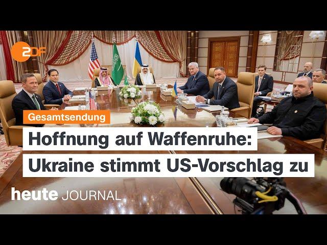 heute journal vom 11.03.2025 Ukraine-Verhandlungen, Finanzpaket, Zukunft der Bundeswehr