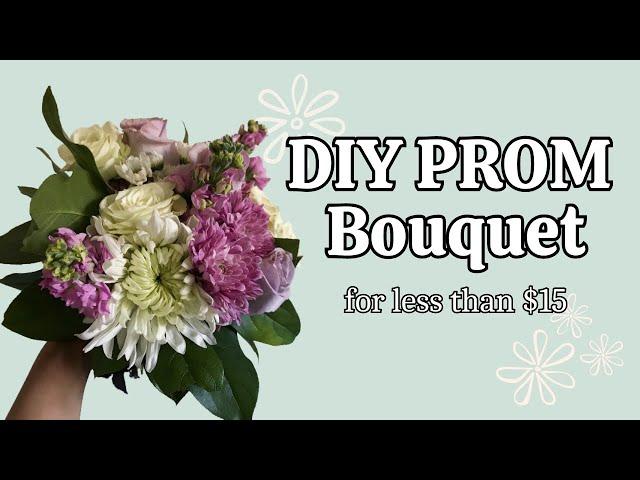 DIY Prom Flowers Bouquet for $14 @aleexischristine