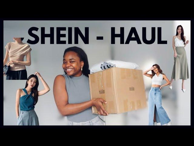 SHEIN TRY-ON HAUL l Minimalist Outfits, Summer Outfits, Basic Tops, Accessories, Shoes #sheinhaul