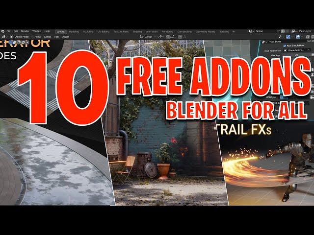 10 Free Insane Addons Blender 2024