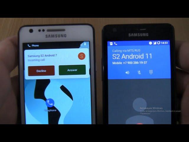 Incoming call & Outgoing call at the Same Time Samsung Galaxy S2 android 7+S2 android 11