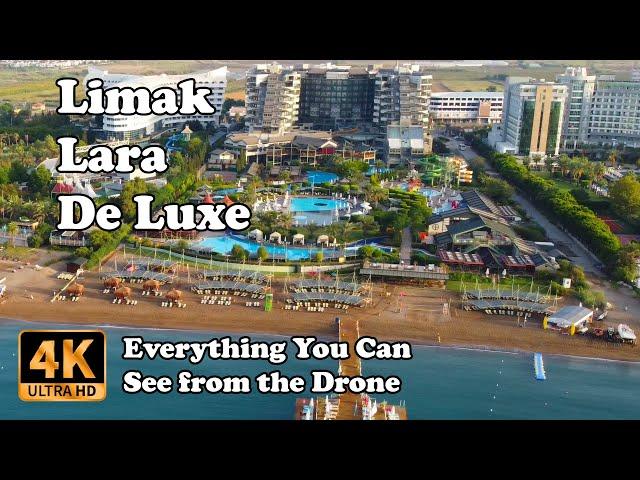 Limak Lara De Luxe Hotel & Resort from Drone Lara Antalya Turkey in 4K