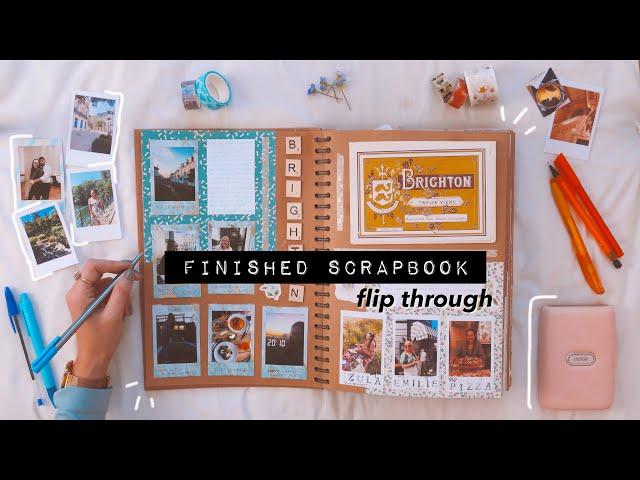 flip through my finished scrapbook - inspiration & ideas