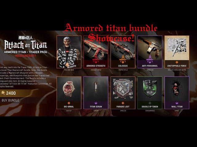 Warzone & Vanguard Attack on Titan Armored Titan Bundle Showcase!