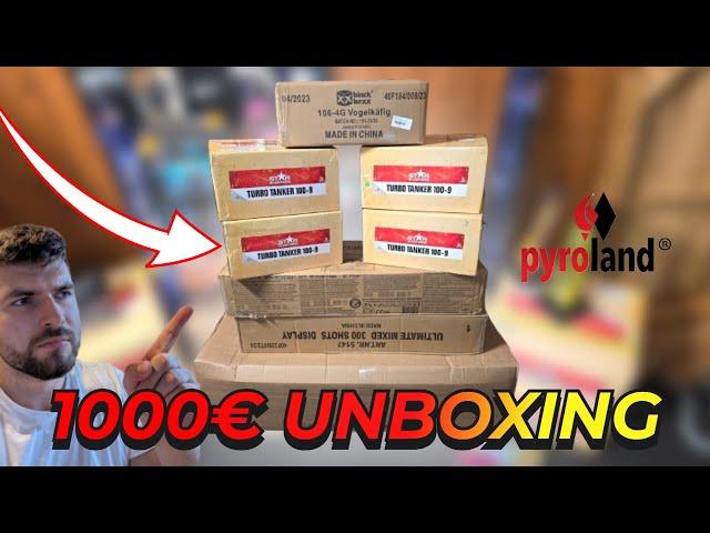 1000€ Silvester Feuerwerksbestellung 2024/25 - UNBOXING