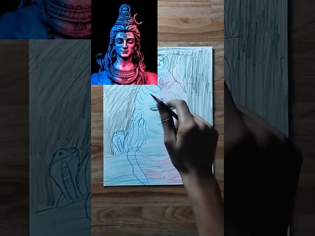 Drawing Mahadev... #sawan #sawan2023 #sawanspecial #mahadev