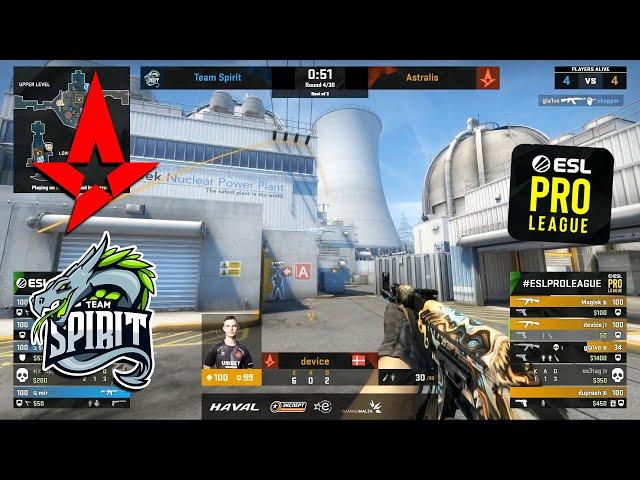 Spirit vs Astralis - ESL PRO League 12 EU - ЛУЧШИЕ МОМЕНТЫ | CSGO