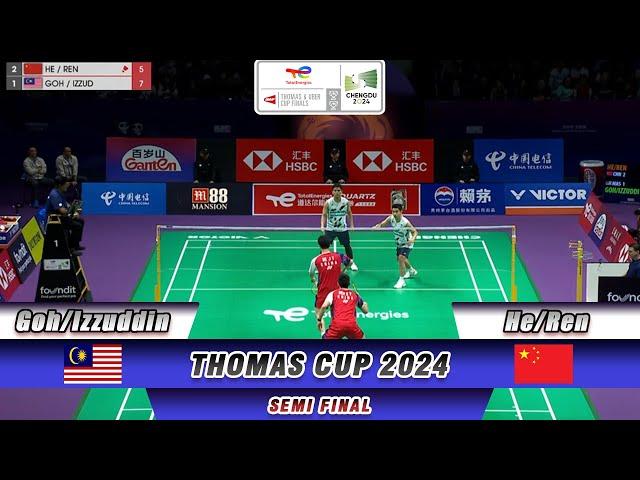 Goh Sze Fei/Nur Izzuddin vs He Ji Ting/Ren Xiang Yu - Thomas Cup 2024 - SF