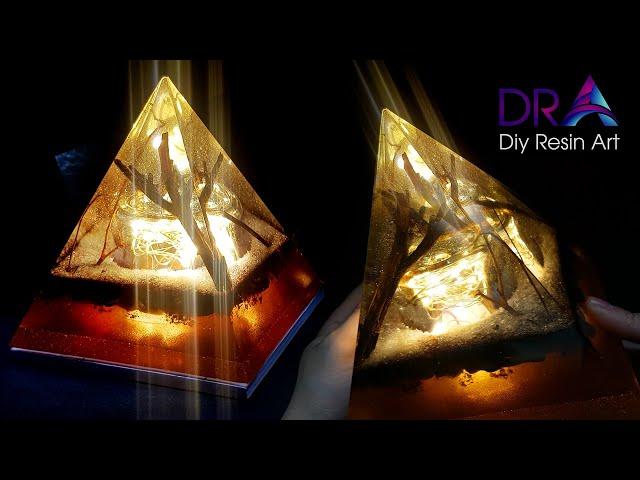 Super Easy To Do the epoxy resin art lamp / RESIN ART