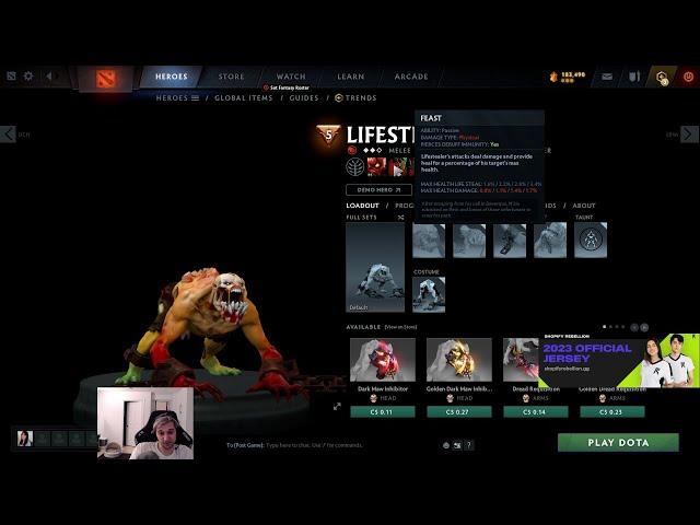 Arteezy explains why Lifestealer is a dead hero right now