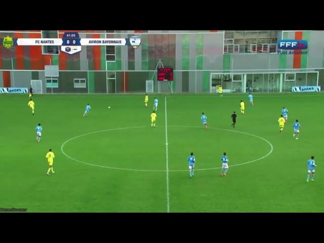 Amine Harit vs Aviron Bayonnais U19 National (17/10/2015)