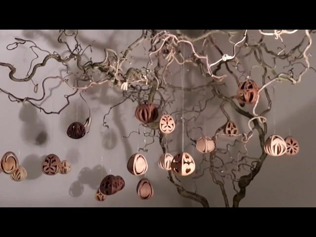 Eier aus Holz   Osterschmuck aus eigener Herstellung