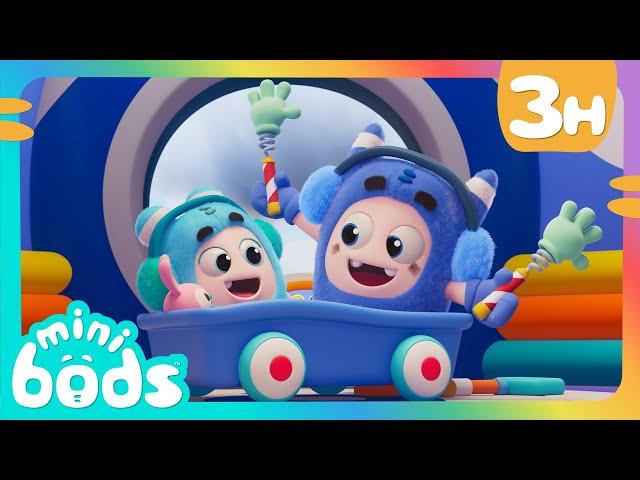 Snow Buddies! ️ |  Minibods  | Preschool Learning | Moonbug Tiny TV