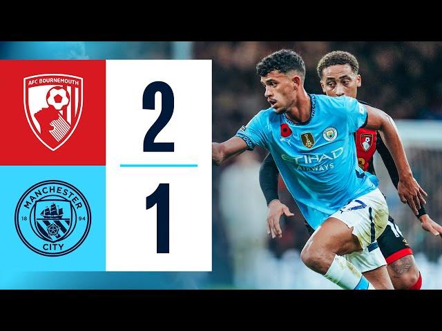 HIGHLIGHTS! | Bournemouth 2-1 Man City | Club record unbeaten run ends in defeat at Bournemouth