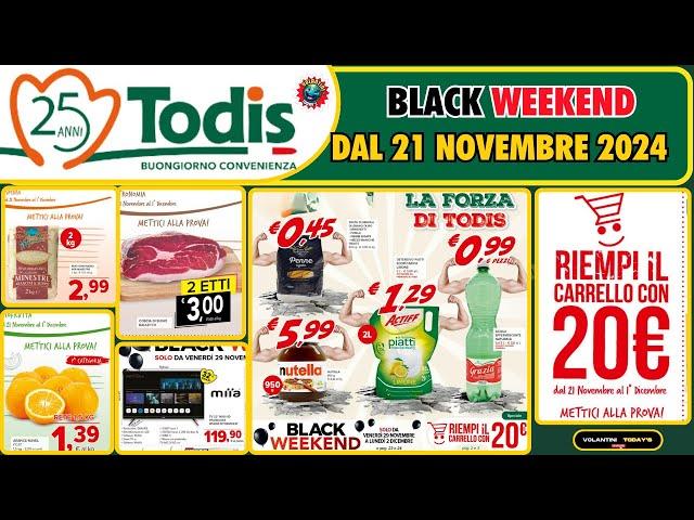 Volantino Todis dal 21 novembre al 1 dicembre  2024  RIEMPI IL CARRELLO CON 20€! 🟩⬜️🟥 #anteprima