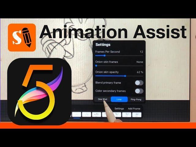 Procreate 5 New Animation Assist Timeline Onion Skin