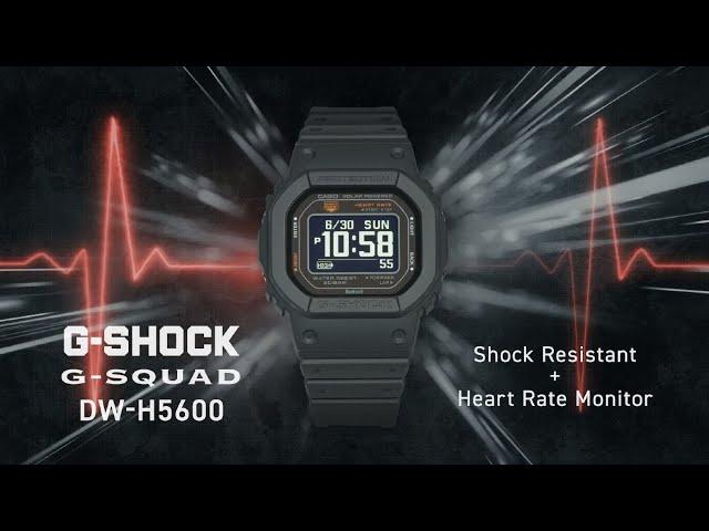 G-SQUAD DW-H5600  Heart Rate Monitor : CASIO G-SHOCK(English)