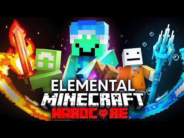 100 Players Simulate a Minecraft Elemental Tournament