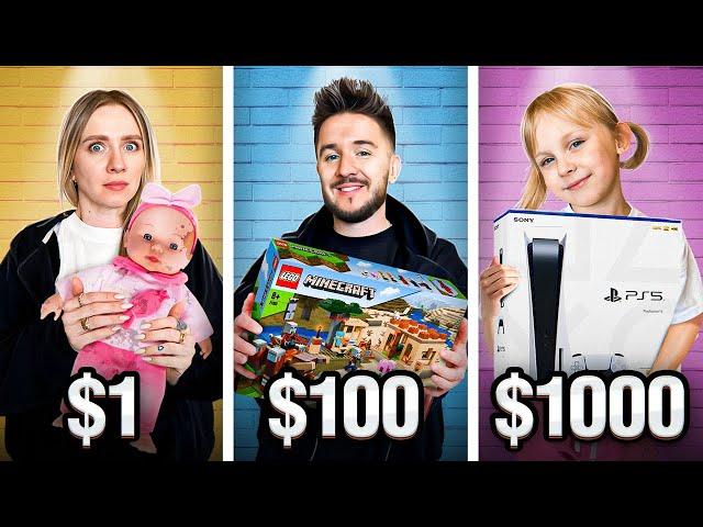Покупаем с Дочкой Игрушки за 1$ vs 100$ vs 1000$ Челлендж!