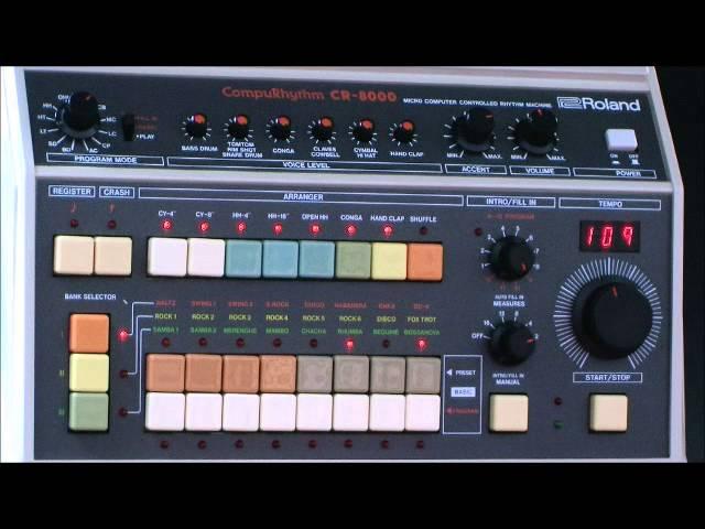 Roland CR8000 Drum Machine Demo